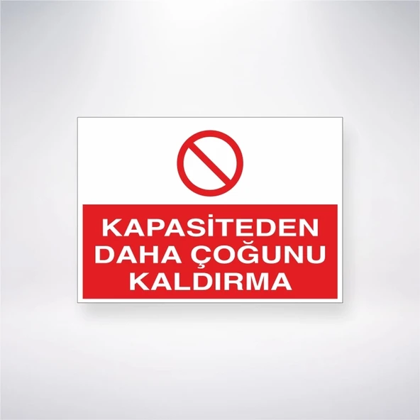 Kapasiteden Daha Çoğunu Kaldırma Sticker 20X28 Cm - 1