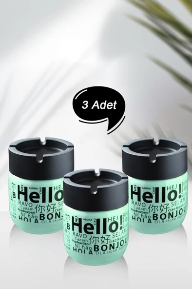 Cam Kokusuz Küllük 425 ml - Açık Yeşil x 3 Adet