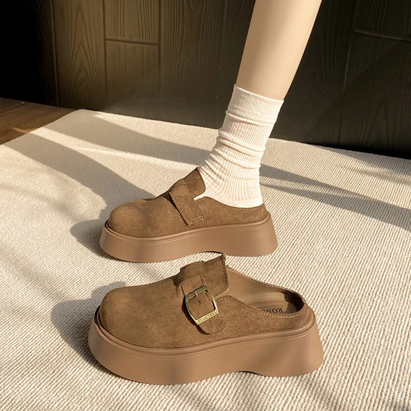 Kadın Platform Loafer Ayakkabı (Sarı)