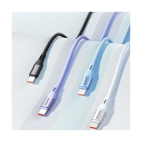 Mcdodo CA-2213 Typec Typec 65W 3A Hızlı Data Şarj Kablo 1.2m - Mor ürün görseli