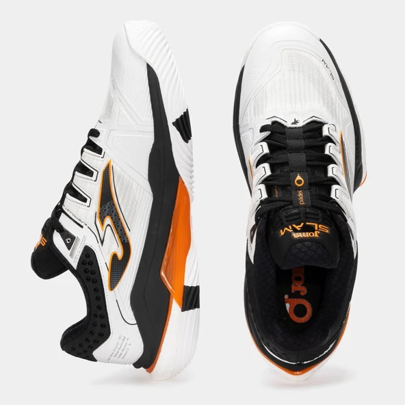 Joma Slam Erkek Beyaz Toprak - Sert Kort Tenis & Padel Ayakkabısı TSLAMS2542OM - Resim 4