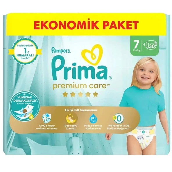 Prima Premium Care 7 Numara 30'lu Bebek Bezi