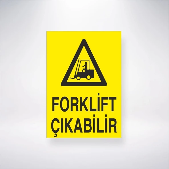 Forklift Çıkabilir Sticker 20X28 Cm