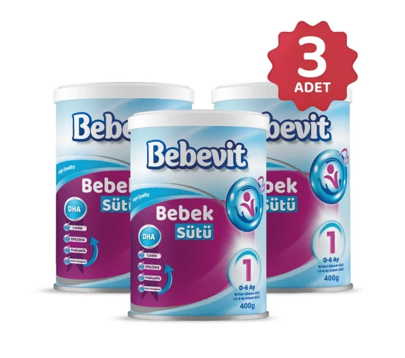Santasya Bebevit Bebek Devam Sütü 1 (0-6 Ay) 3'lü Paket