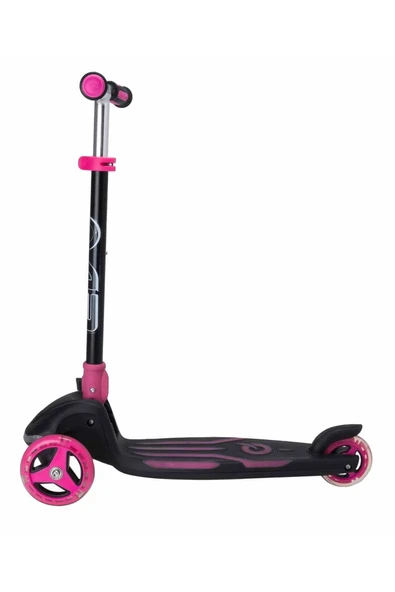 3 Tekerlekli Katlanabilir Illuminate Işıklı Pembe Scooter - 5