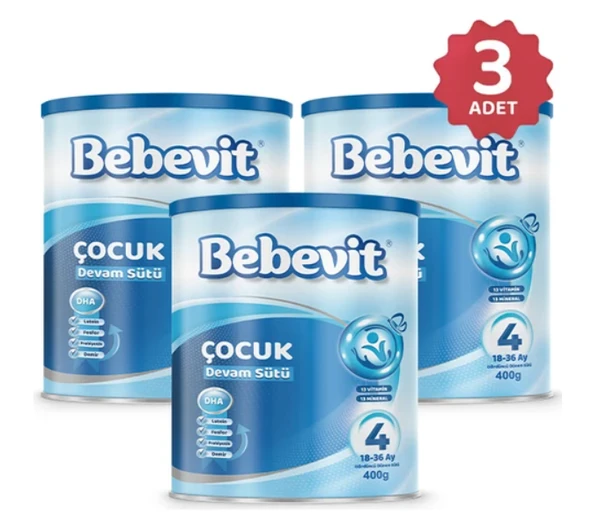 Santasya Bebevit Bebek Devam Sütü 4 (18-24 Ay) 3'lü Paket