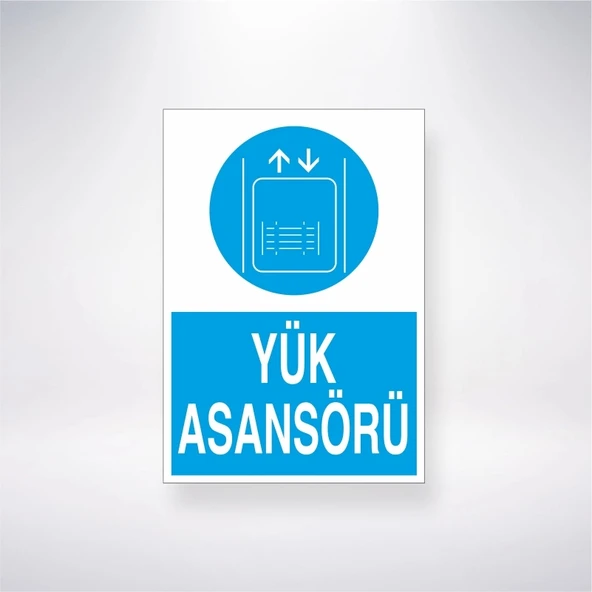Yük Asansörü Sticker 20X28 Cm