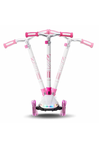 3 Tekerlekli Katlanabilir Colour Burst Işıklı Scooter: Gökkuşağı Senin Scooterında Canlanıyor! - 2