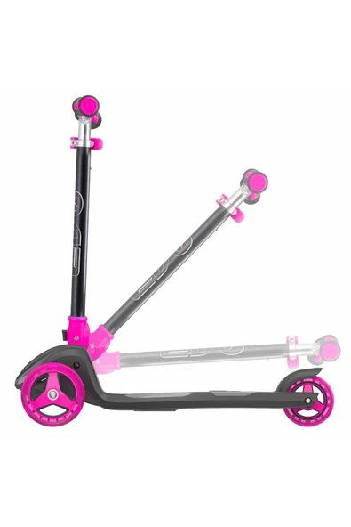 3 Tekerlekli Katlanabilir Illuminate Işıklı Pembe Scooter - 7