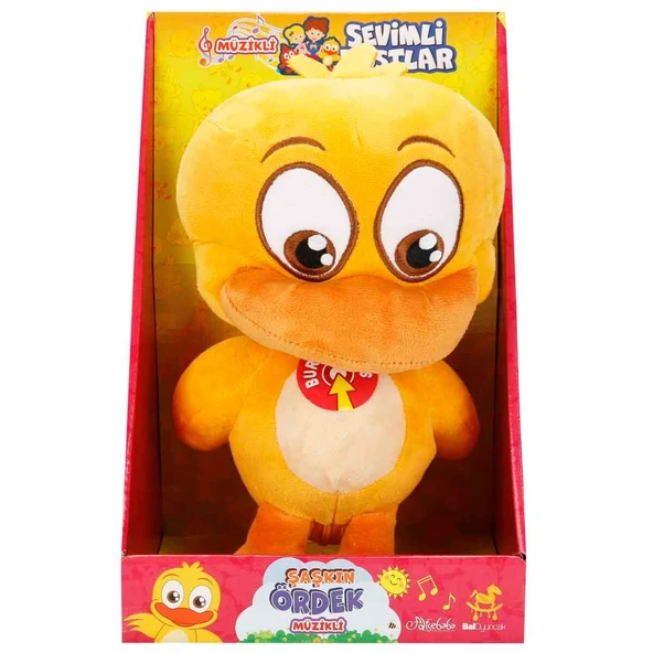 Sevimli Dostlar Peluş Şaşkın Ördek 29 CM Müzikli Lisanslı
