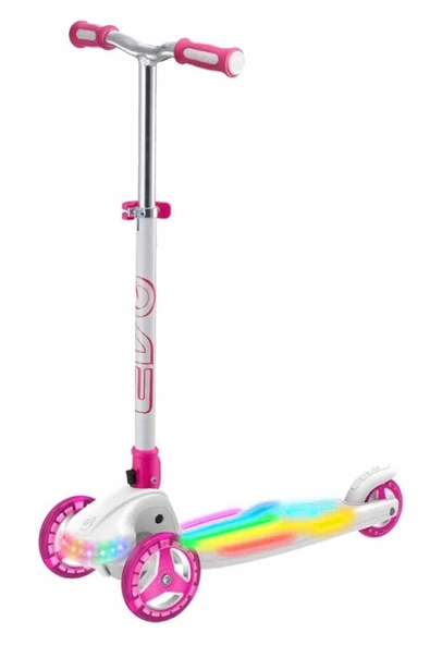 3 Tekerlekli Katlanabilir Colour Burst Işıklı Scooter: Gökkuşağı Senin Scooterında Canlanıyor!