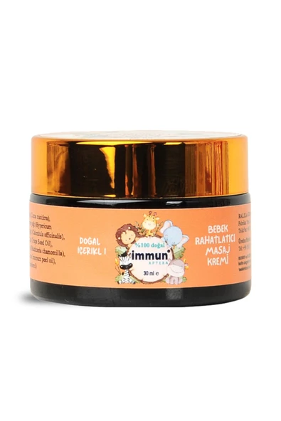 Bebek Rahatlatıcı Masaj Kremi (Doğal İçerikli) 30 ml