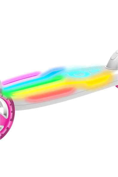 3 Tekerlekli Katlanabilir Colour Burst Işıklı Scooter: Gökkuşağı Senin Scooterında Canlanıyor! - 6