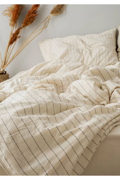 Sheri Home Pur Coton Vintage Nevresim Takımı SHERİYENİ202388 - Resim 2