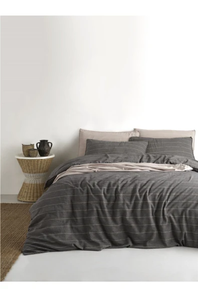 Sheri Home Tekstil Aura Vintage Nevresim Takımı Mürdün