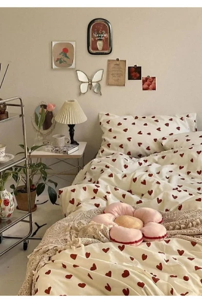 Sheri Home Basic  Kolay Ütülenir Çift Kişilik 2 Yastıklı Nevresim Seti 200 X 220 %100 Pamuk01202488yeni - 3