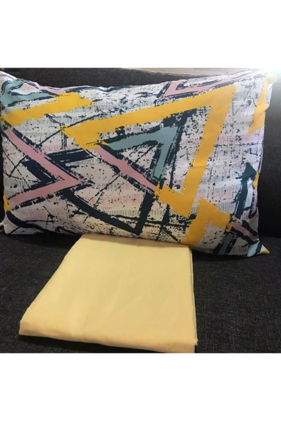 Sheri Home Trigon Exotic Kolay Ütülenir Çift Kişilik Çarşaf Takımı 180x200 Cm Yenic10036854 ürün görseli 1