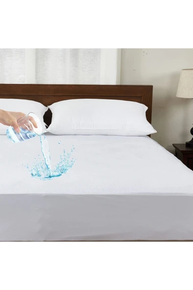 Sheri Home Tekstil Mikro Fitted Su Sıvı Geçirmez Yatak Koruyucu Çarşaf Alez - 3