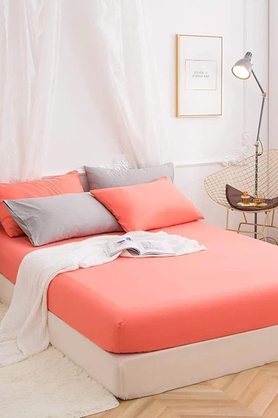 Sheri Home Tekstil Lastikli Penye Çarşaf 1. Kalite 26 Renk Tek Çift Battal Boy
