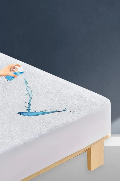 Sheri Home Tekstil Sıvı Geçirmez Tek Kişilik Fitted Alez Özel Pamuk Materyal Evm02187sheri