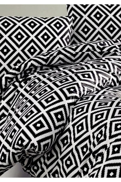 Sheri Home Sheri Basic Çift Kişilik 1 Adet Nevresim (YORGAN KILIFI)200 cm x 220 cm, Malzeme: %100 Pamuk. - 2