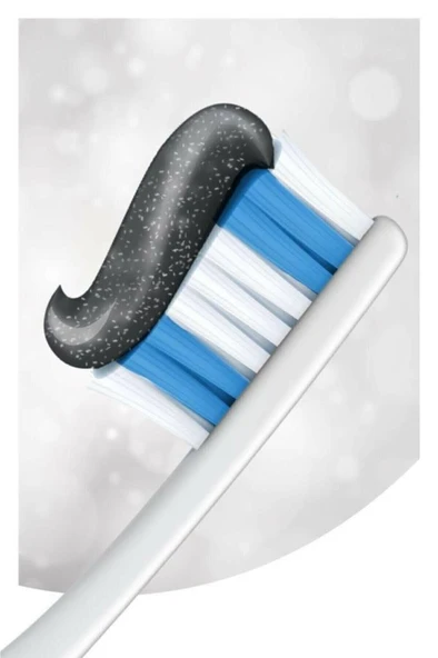 Colgate Optic White Aktif Kömür Diş Macunu 50ml +  360 Charcoal Diş Fırçası x 5 Adet - 3
