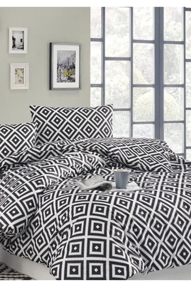 Sheri Home Sheri Basic Çift Kişilik 1 Adet Nevresim (YORGAN KILIFI)200 cm x 220 cm, Malzeme: %100 Pamuk.