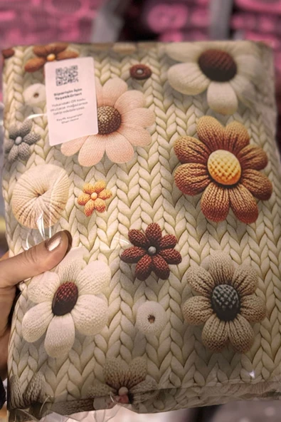 Sheri Home Tekstil YENİ Lastikli Çarşaflı Çift Kişilik Nevresim Takımı 3D BASKI KUMAŞ | BEJflowers88 - Resim 5