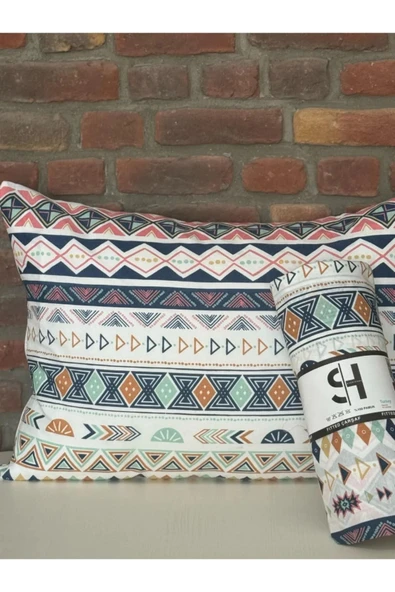 Sheri Home Tekstil Mavi Pramit Çift Kişilik Lastikli Çarşaf Ve 2 Adet Yastık Kılıfı - 3