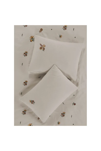 Sheri Home Camellia Nakış Detay Vintage Nevresim Takımı - Light NEWSHERİ88 - 2