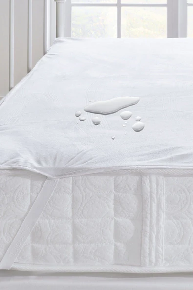 Sheri Home Tekstil -sheri Sıvı Geçirmez Köşeleri Lastikli Beyaz Yatak Alezi 1. Kalite
