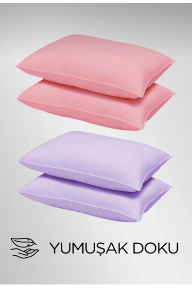 Sheri Home 8 Adet %100 Pamuk Yastık Kılıfları 4 Farklı Renk Klf1231475377 - Resim 2