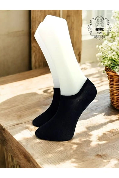 10 Çift Erkek Pamuklu Sneakers Görünmez Çorap - 5