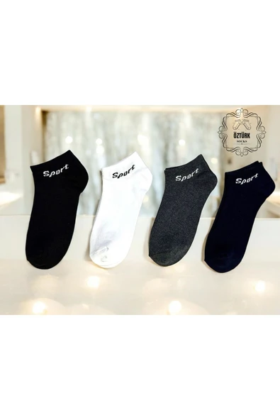 12 Çift Pamuklu Erkek Sport Patik Çorap - 2