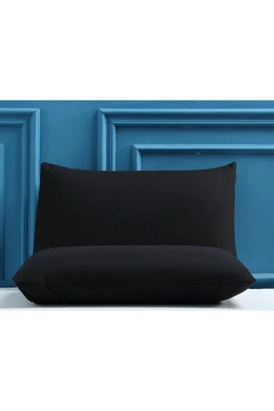 İz Home Noir Siyah Yastık Kılıfı 2li Set (50X70) Pamuklu - Resim 2