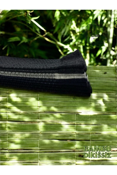 6 Çift Jakarlı Erkek Bambu Dikişsiz Çorap - 6