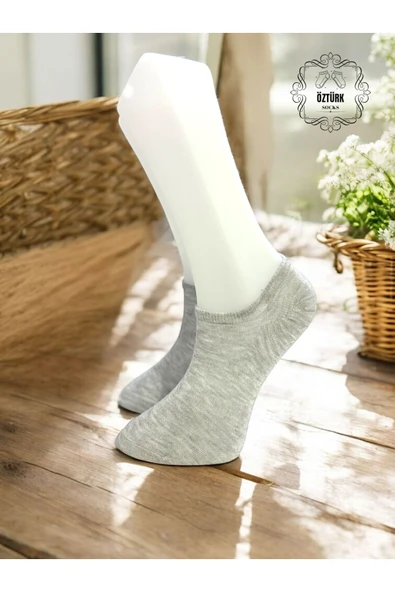 10 Çift Erkek Pamuklu Sneakers Görünmez Çorap - 2