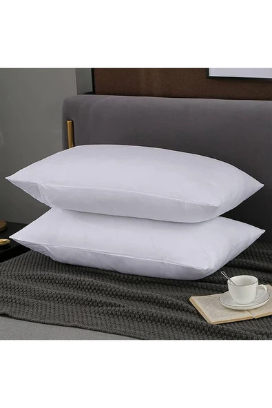 Sheri Home Tekstil Denizli'den Düz Pamuklu 2'li 57tel Iplik Akfil 50x70 Cm Yastık Kılıfı Beyaz %100 Pamuk 1. Kalite