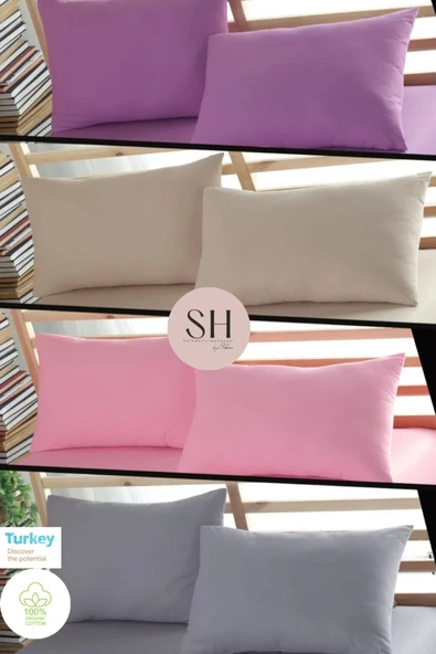 Sheri Home 8 Adet %100 Pamuk Yastık Kılıfları 4 Farklı Renk Klf1231475377 ürün görseli 1