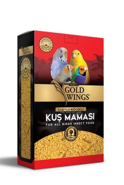 Gold Wings Premium Böcekli Kuş Maması 1 Kg