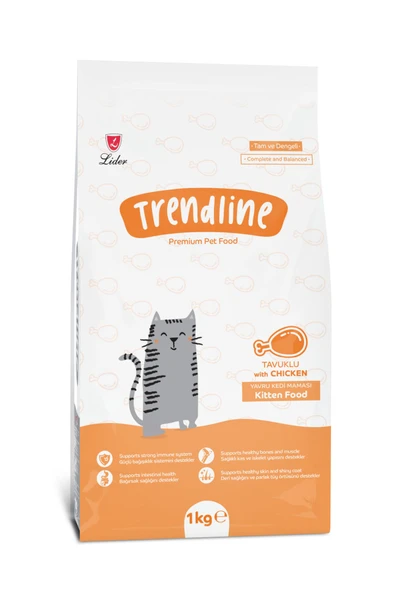 Trendline Kitten Tavuklu Yavru Kedi Maması - 1 Kg