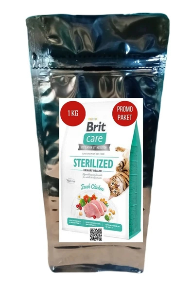Brit Care Urinary Tahılsız Tavuklu Kısırlaştırılmış Kedi Maması 1 Kg Promo Paket 859560254073p