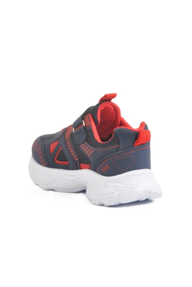 Ayakmod Lacivert Cırtlı Fileli Unisex Çocuk Spor Ayakkabı 1500 F - 4