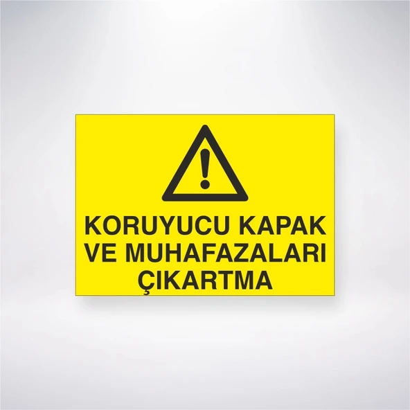 Koruyucu Kapak ve Muhafazaları Çıkartma Sticker 20X28 Cm