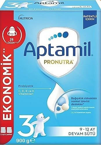 Aptamil 3 Devam Sütü 900 gr
