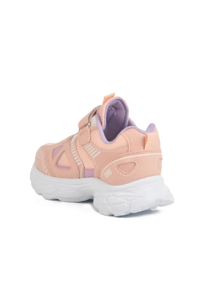Ayakmod Pudra Cırtlı Fileli Kız Çocuk Spor Ayakkabı 1500 F - 4