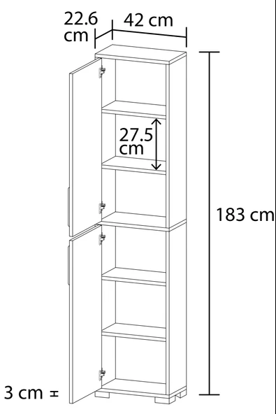 Lizbon No.4 Banyo Dolabı - 3