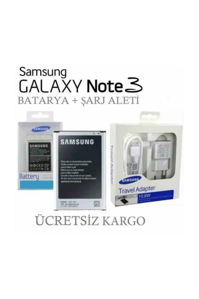 Galaxy Note 3 Batarya + Şarj Aleti