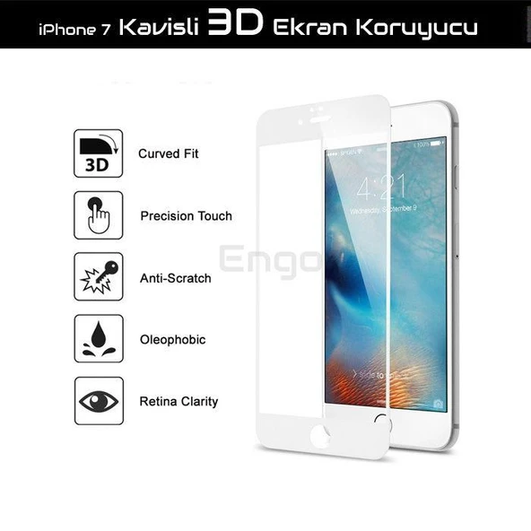 İPHONE 7/8 5D TAM KAPLAYAN CAM JELATİN