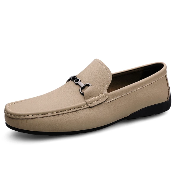 Erkek Deri Loafer Ayakkabı (Kayısı)